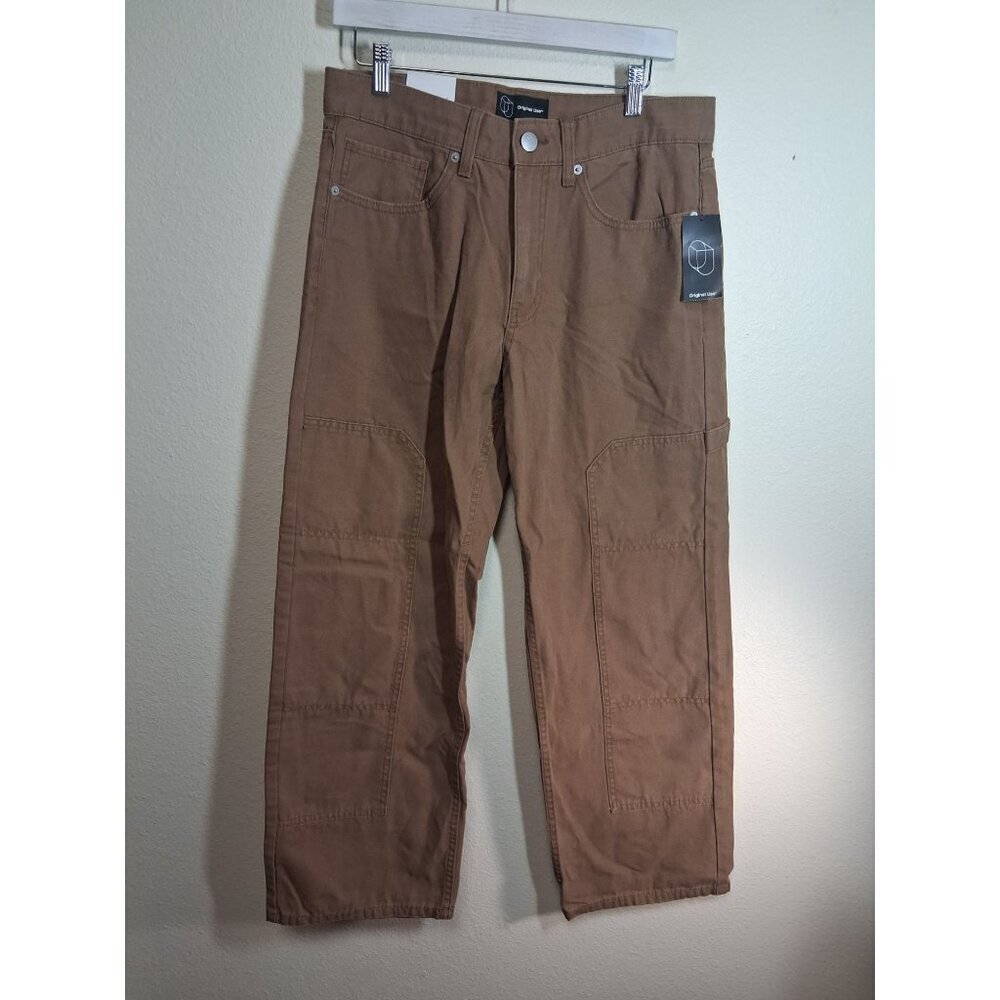 NWT Original Use Denim Jeans Brown Relaxed Carpenter Men's Size 30x30